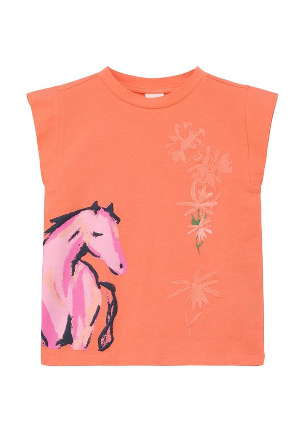 s.Oliver s.Oliver Тениска  праскова / светлорозово / черно