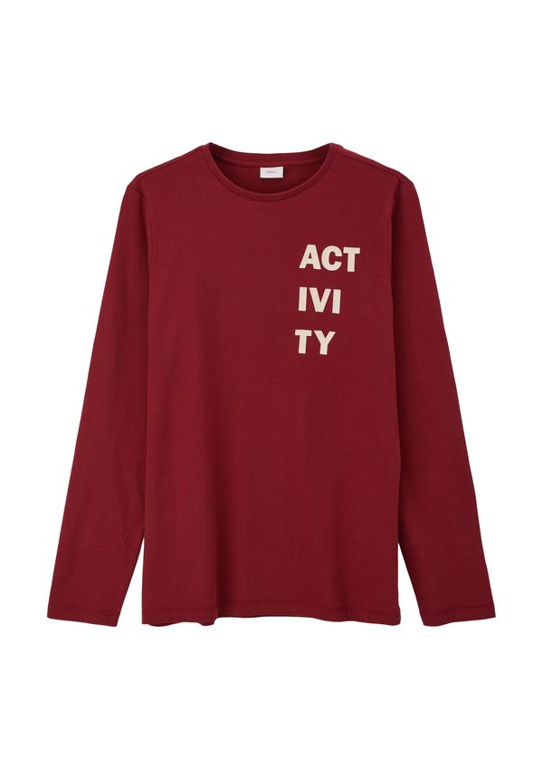 s.Oliver s.Oliver Тениска  рубинено червено / бяло