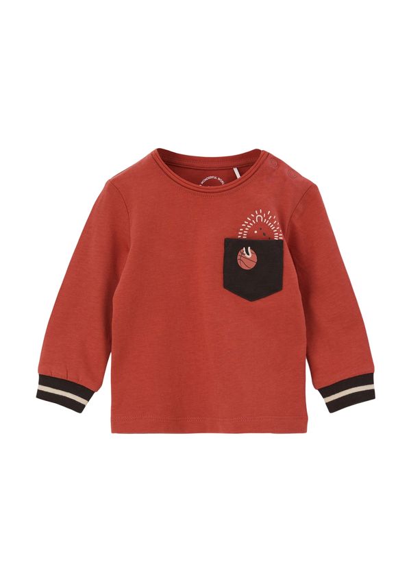 s.Oliver s.Oliver Тениска  ръждиво червено / черно / бяло