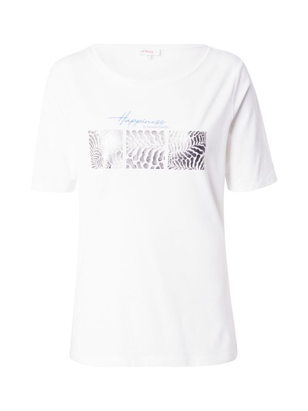 s.Oliver s.Oliver Тениска  син деним / сребърно / бяло