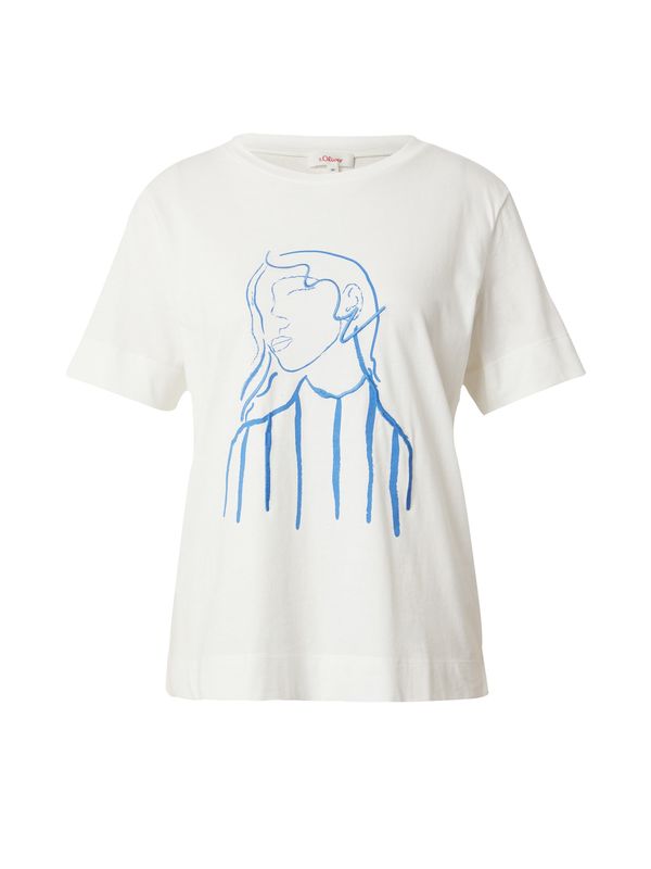 s.Oliver s.Oliver Тениска  синьо / бяло