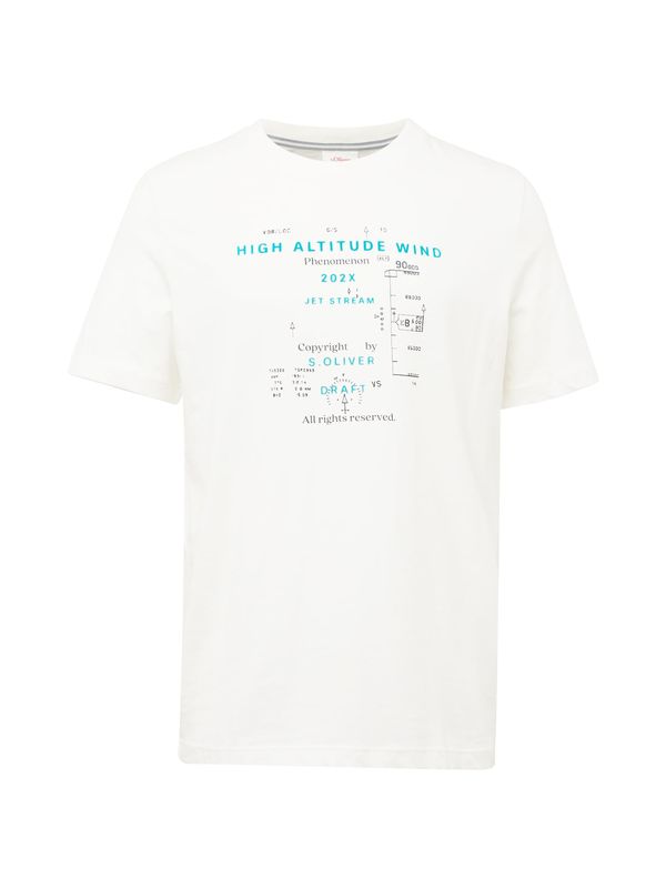 s.Oliver s.Oliver Тениска  синьо / елхово зелено / бяло