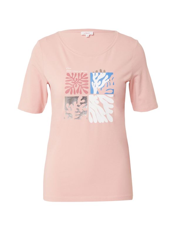 s.Oliver s.Oliver Тениска  синьо / розово / бледорозово / бяло