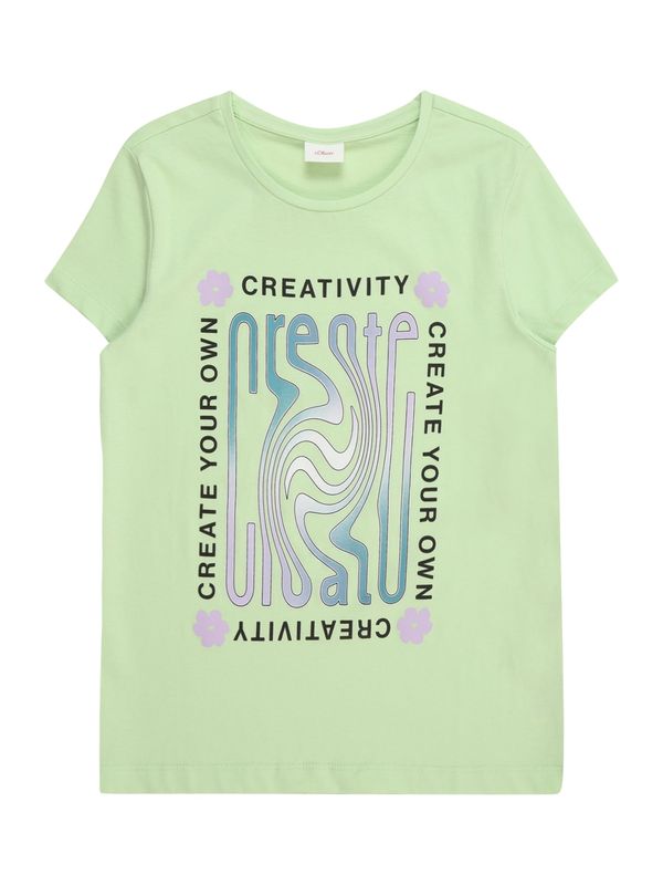 s.Oliver s.Oliver Тениска  синьо / светлозелено / люляк / черно