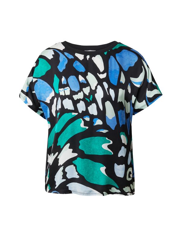 s.Oliver s.Oliver Тениска  синьо / зелено / черно / бяло