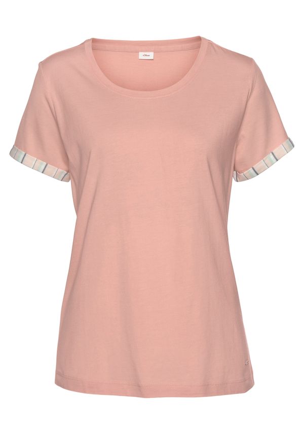 s.Oliver s.Oliver Тениска  синьо / зелено / кайсия / бяло