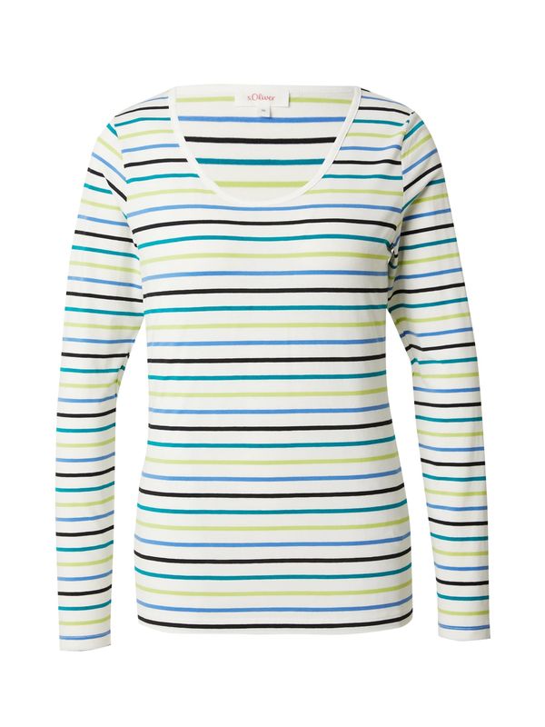 s.Oliver s.Oliver Тениска  синьо / зелено / петрол / бяло