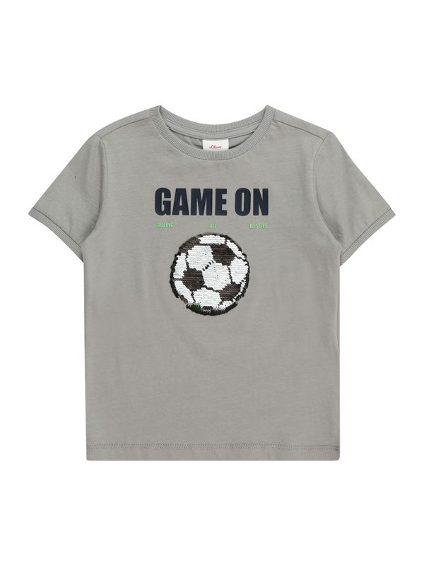 s.Oliver s.Oliver Тениска  сиво / черно / бяло