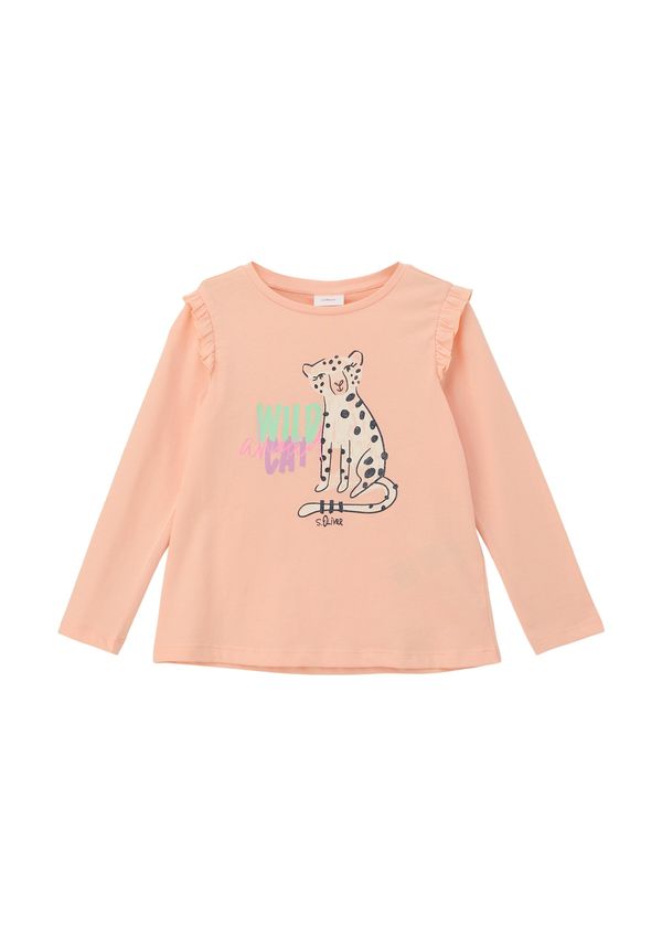 s.Oliver s.Oliver Тениска  сиво / лилав / оранжево / черно