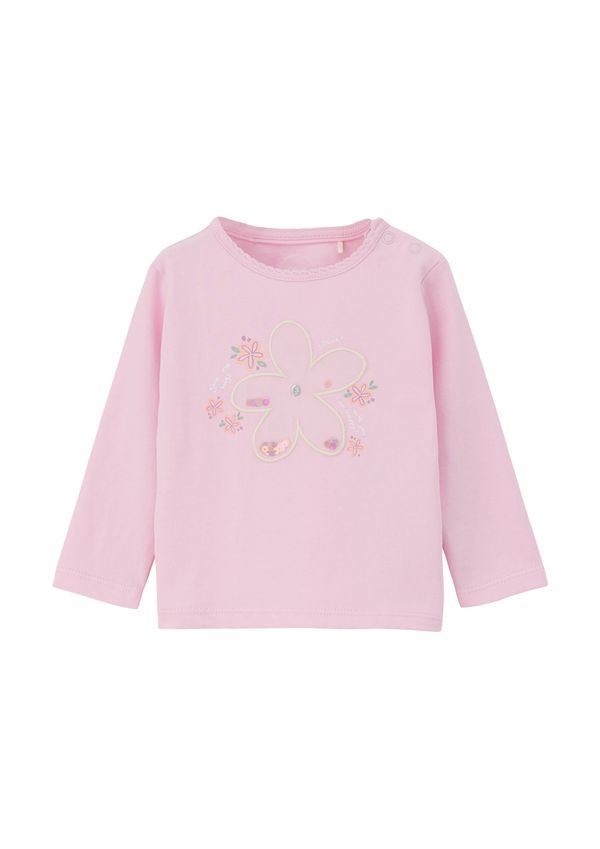 s.Oliver s.Oliver Тениска  слонова кост / лилав / светлооранжево / бледорозово