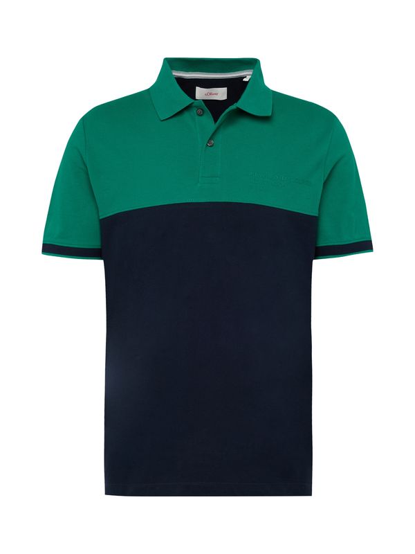 s.Oliver s.Oliver Тениска  смарагдово зелено / черно