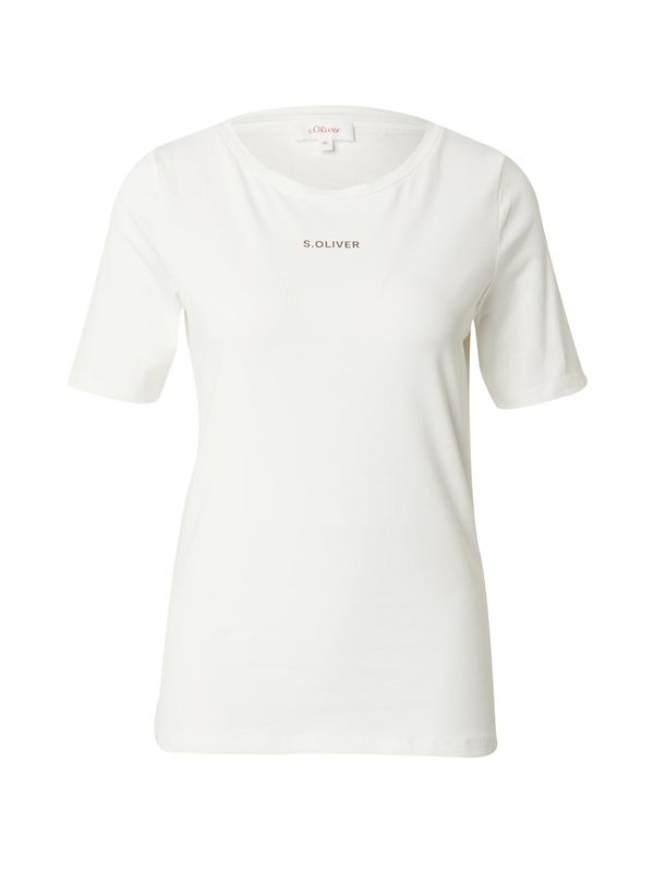 s.Oliver s.Oliver Тениска  сребърно / бяло