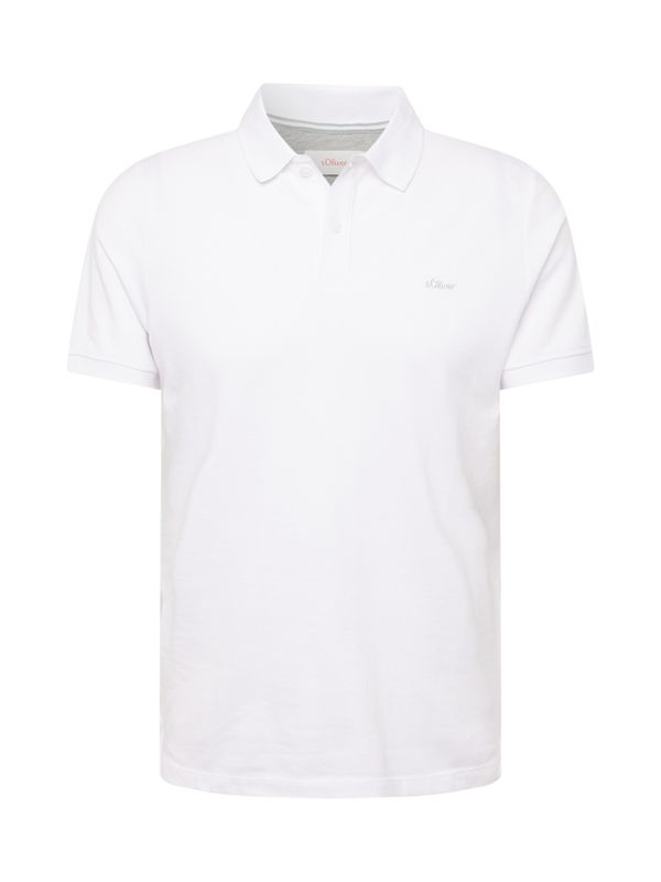 s.Oliver s.Oliver Тениска  сребърно сиво / бяло