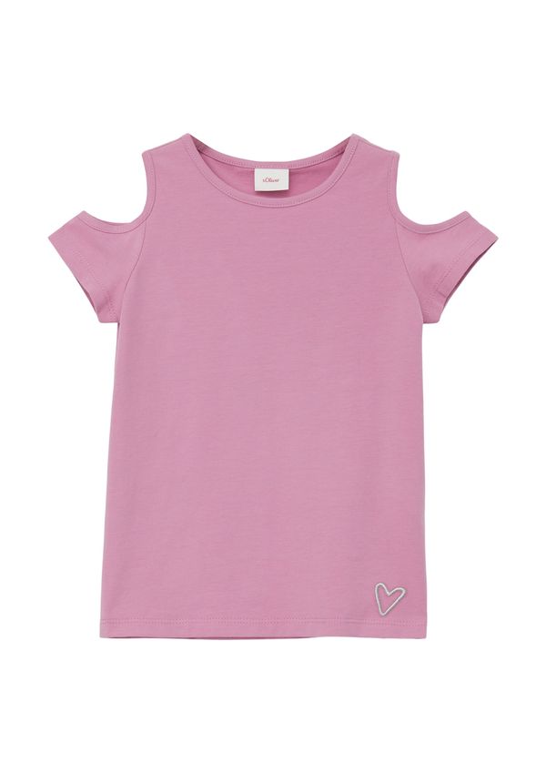 s.Oliver s.Oliver Тениска  сребърно сиво / пепел от рози