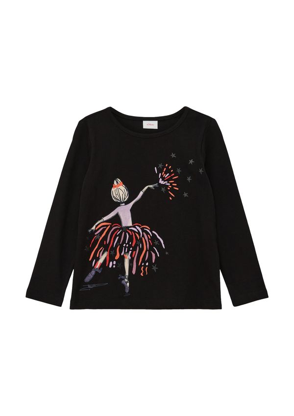 s.Oliver s.Oliver Тениска  светлобежово / лавандула / гренадин / черно