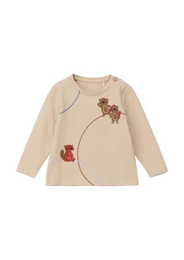 s.Oliver s.Oliver Тениска  светлобежово / синьо / кафяво / червено