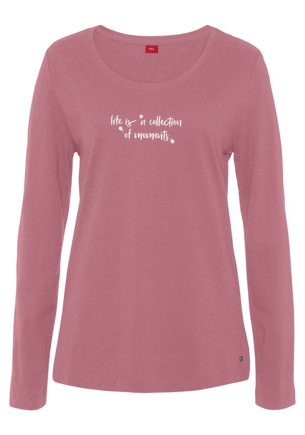 s.Oliver s.Oliver Тениска  светлолилаво / бяло