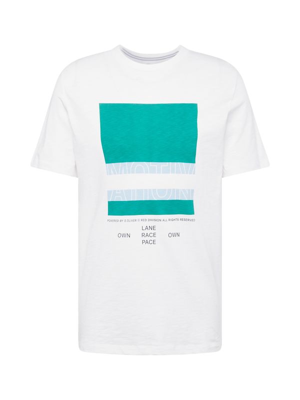 s.Oliver s.Oliver Тениска  светлосиньо / лайм / черно / бяло