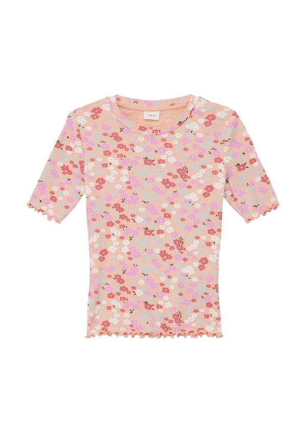 s.Oliver s.Oliver Тениска  светлосиньо / орхидея / кайсия / бяло