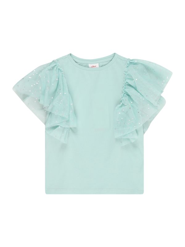 s.Oliver s.Oliver Тениска  светлосиньо / сребърно