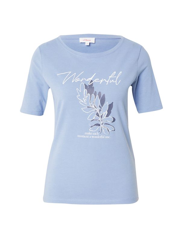 s.Oliver s.Oliver Тениска  светлосиньо / виолетов / бяло