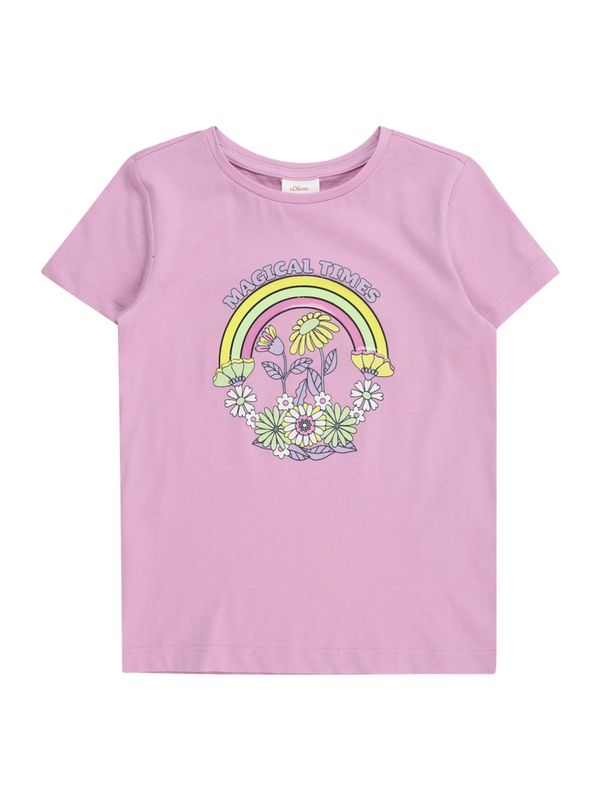 s.Oliver s.Oliver Тениска  светлосиньо / жълто / орхидея / бяло