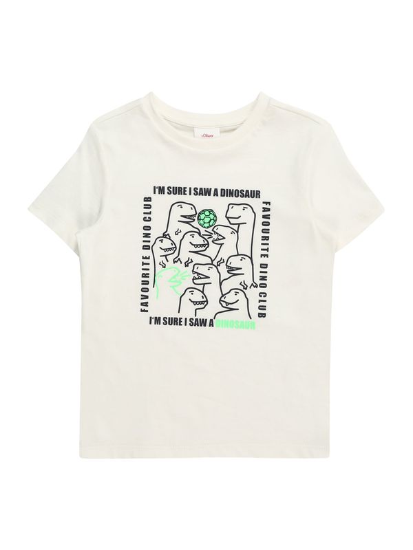 s.Oliver s.Oliver Тениска  светлозелено / черно / бяло