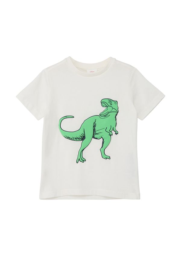 s.Oliver s.Oliver Тениска  светлозелено / черно / естествено бяло