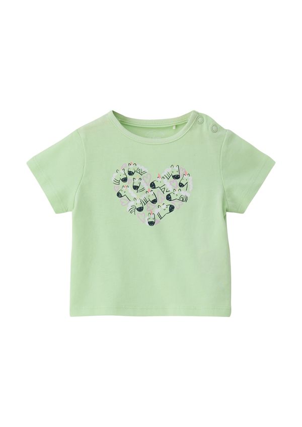 s.Oliver s.Oliver Тениска  светлозелено / лилав / черно / бяло