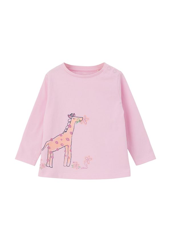 s.Oliver s.Oliver Тениска  светлозелено / оранжево / светлорозово / черно