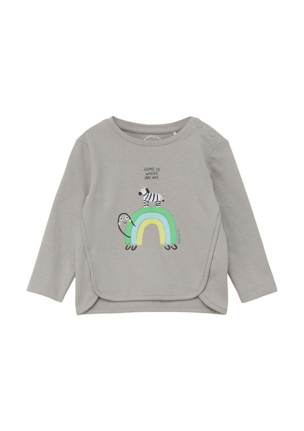 s.Oliver s.Oliver Тениска  светложълто / сиво / светлозелено / черно