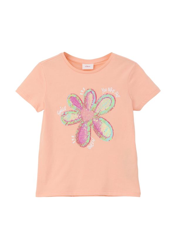 s.Oliver s.Oliver Тениска  светложълто / светлозелено / кайсия / бяло