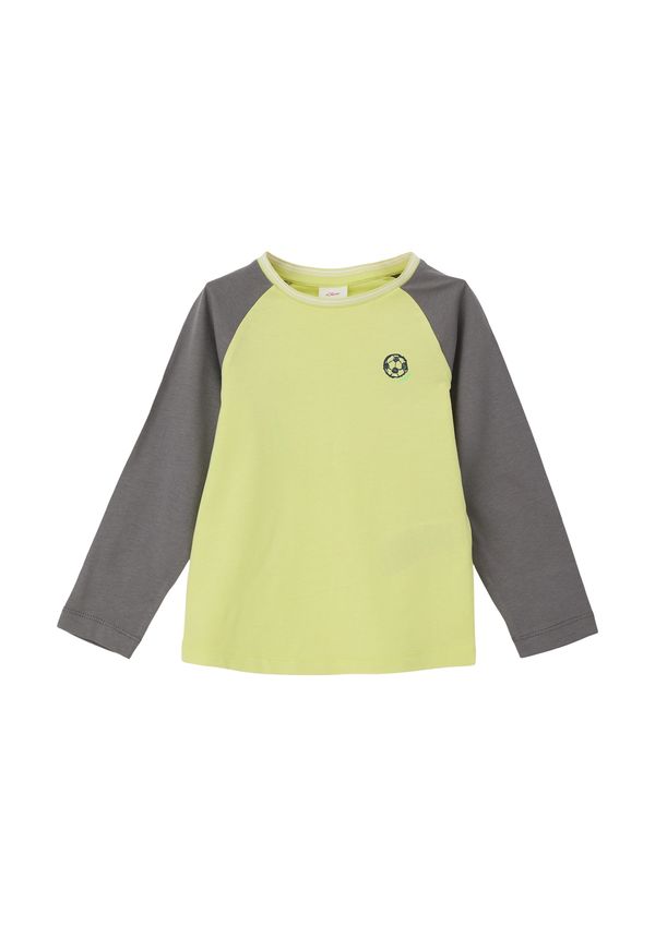 s.Oliver s.Oliver Тениска  тъмносиво / лайм