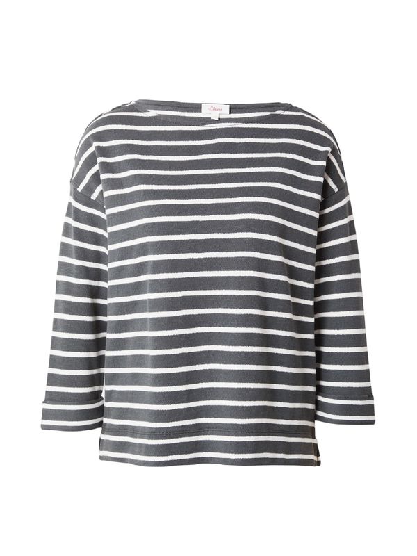 s.Oliver s.Oliver Тениска  тъмнозелено / бяло