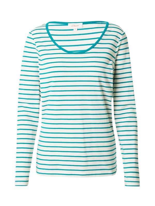 s.Oliver s.Oliver Тениска  тюркоазен / бяло