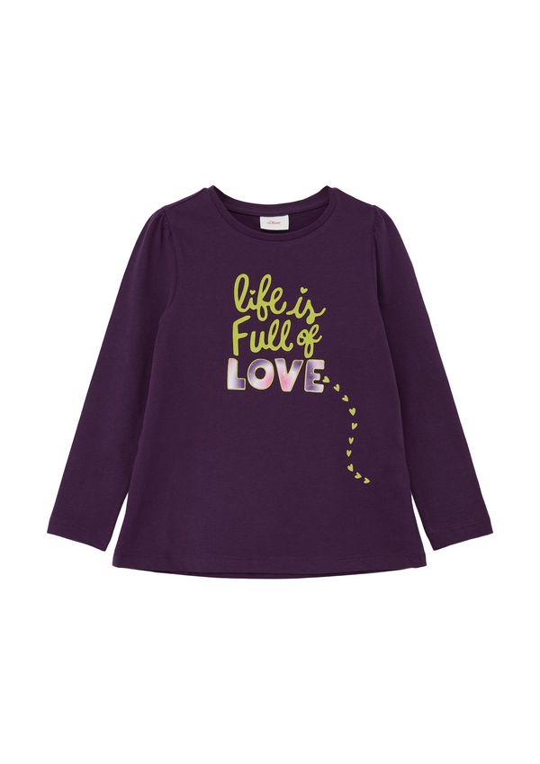 s.Oliver s.Oliver Тениска  ябълка / лилав / патладжан / светлорозово