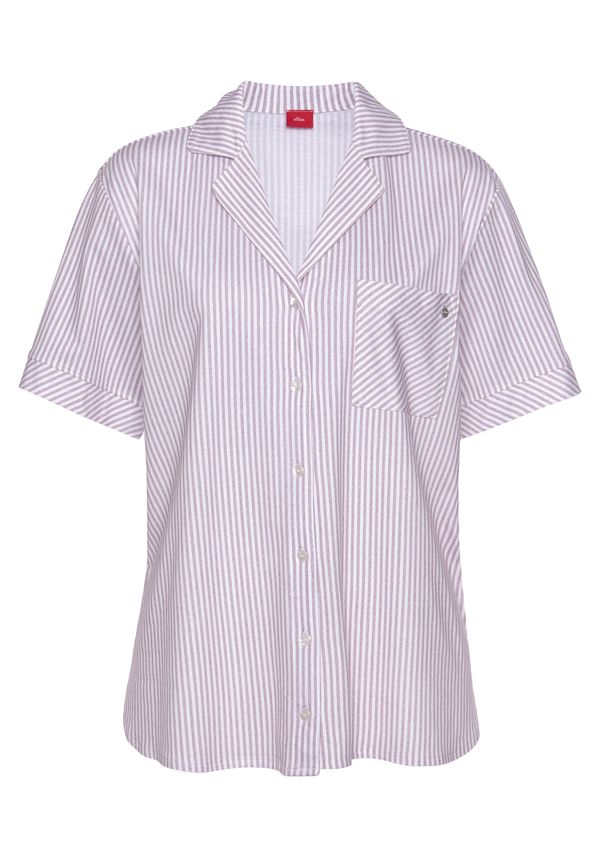 s.Oliver s.Oliver Тениска за спане  бордо / бяло