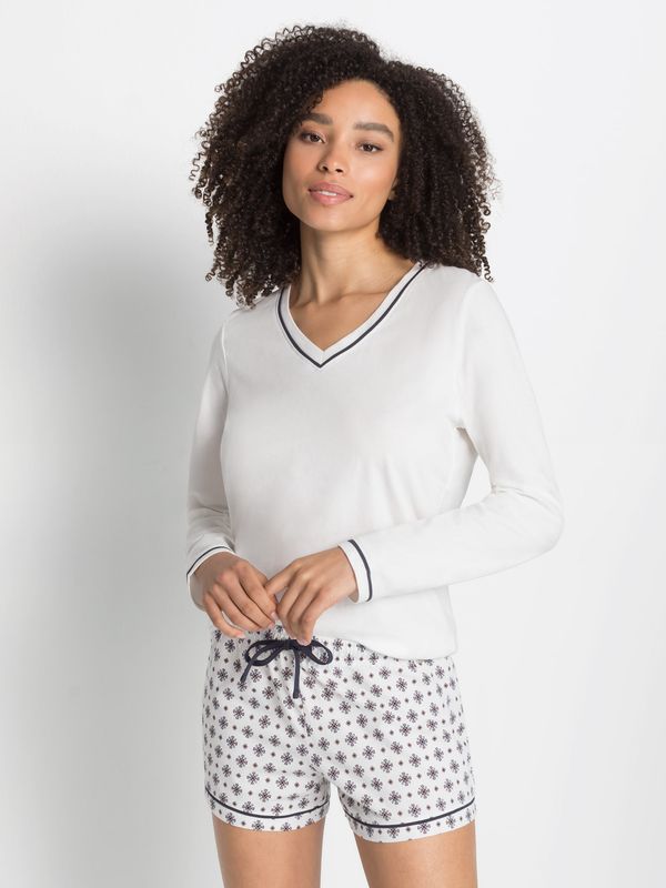 s.Oliver s.Oliver Тениска за спане  черно / бяло