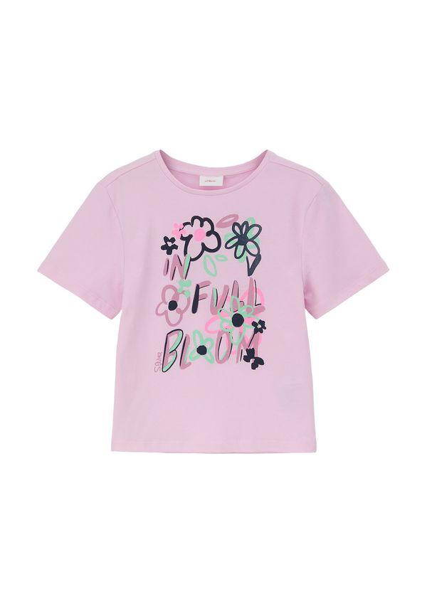 s.Oliver s.Oliver Тениска  зелено / бледорозово / светлорозово / черно