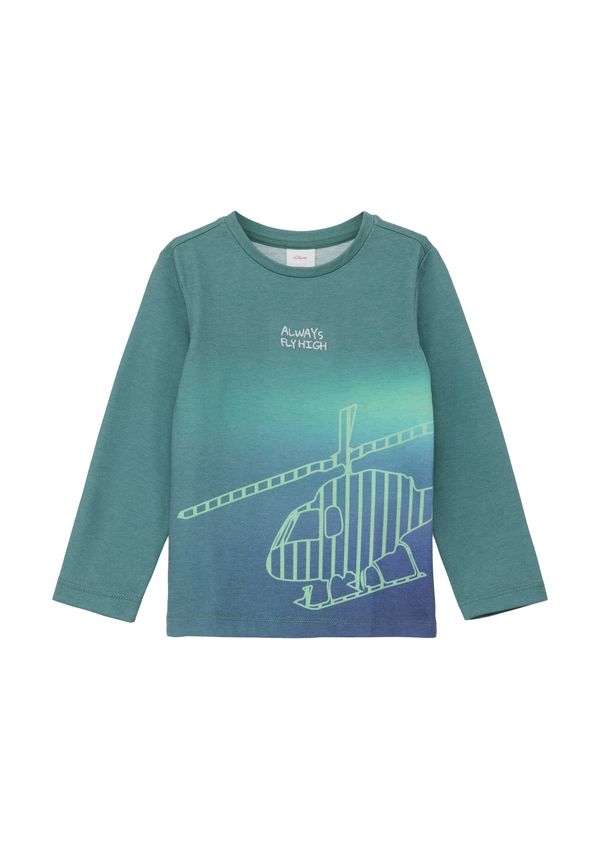 s.Oliver s.Oliver Тениска  зелено / петрол / бяло