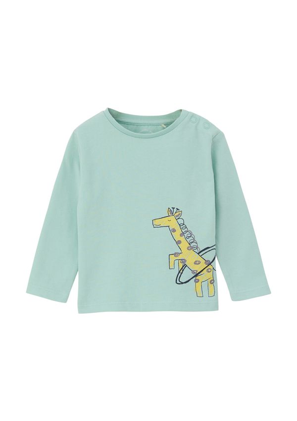 s.Oliver s.Oliver Тениска  жълто / сиво-кафяво / мента / черно