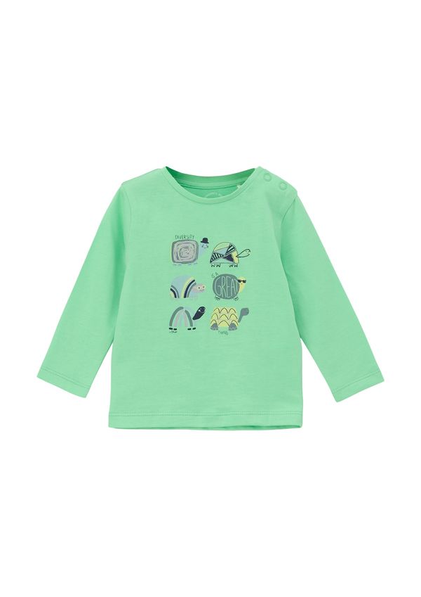 s.Oliver s.Oliver Тениска  жълто / сиво / светлозелено / черно