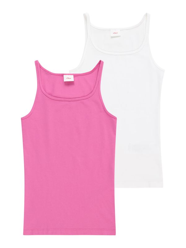 s.Oliver s.Oliver Топ  фуксия / бяло