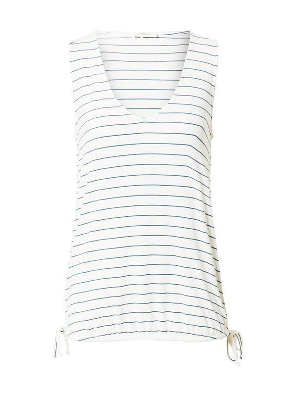 s.Oliver s.Oliver Топ  нейви синьо / мръсно бяло