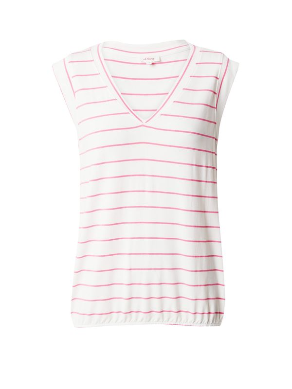 s.Oliver s.Oliver Топ  розе / бяло