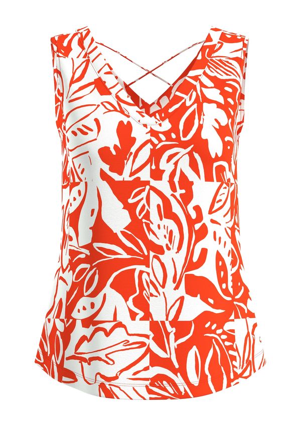 s.Oliver s.Oliver Топ  светлооранжево / бяло