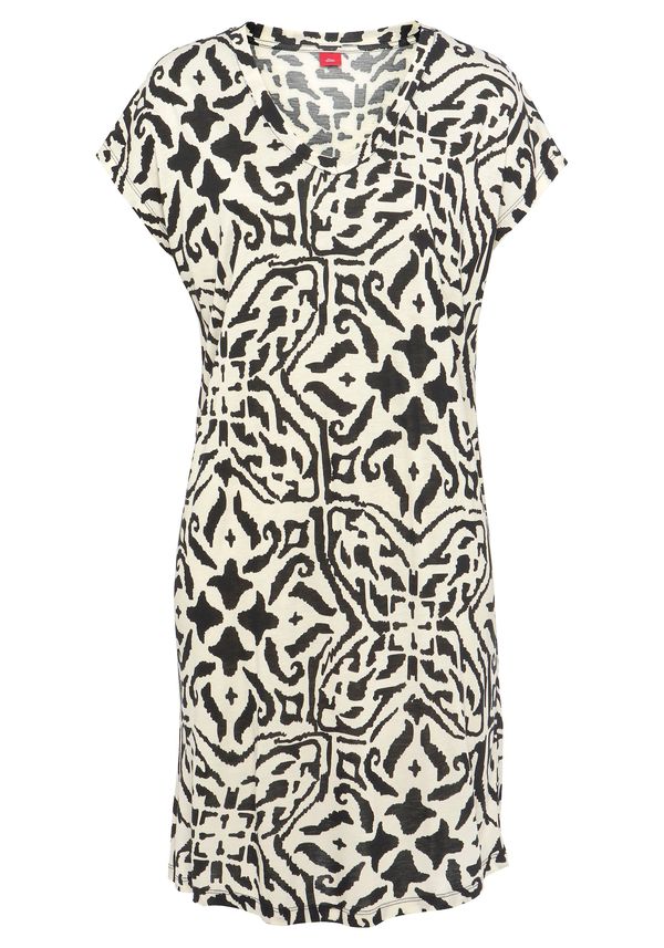 s.Oliver s.Oliver Вечерна рокля  черно / бяло