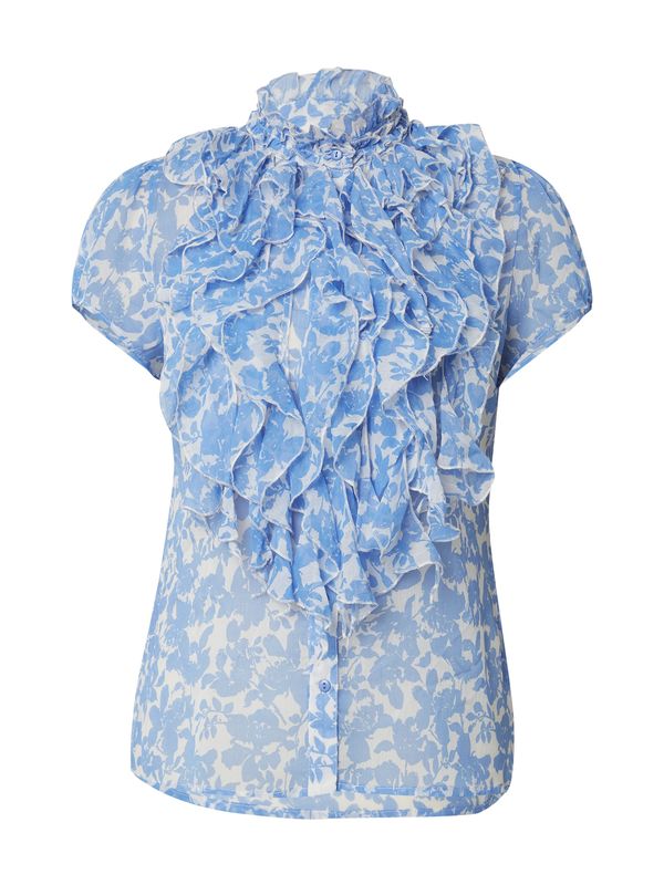 SAINT TROPEZ SAINT TROPEZ Блуза 'Lilja'  небесносиньо / бяло