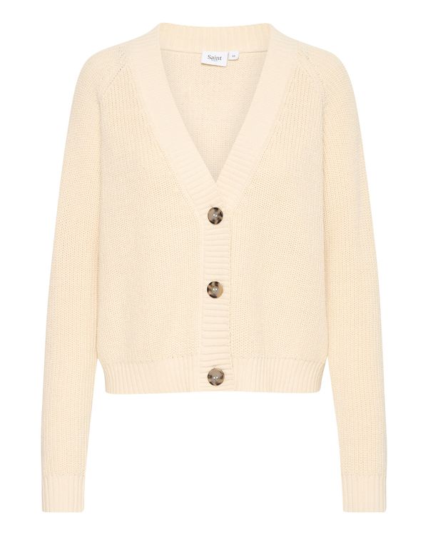 SAINT TROPEZ SAINT TROPEZ Плетена жилетка  кремаво