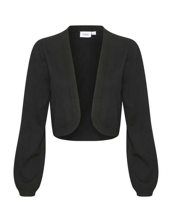 SAINT TROPEZ SAINT TROPEZ Плетена жилетка 'Mila'  черно